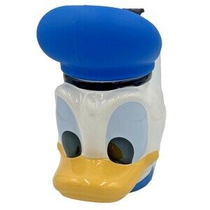 Donald Duck 22 oz Mug Silicone Rubbery Sailor Hat Lid Disney NIB